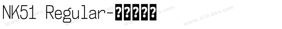 NK51 Regular字体转换